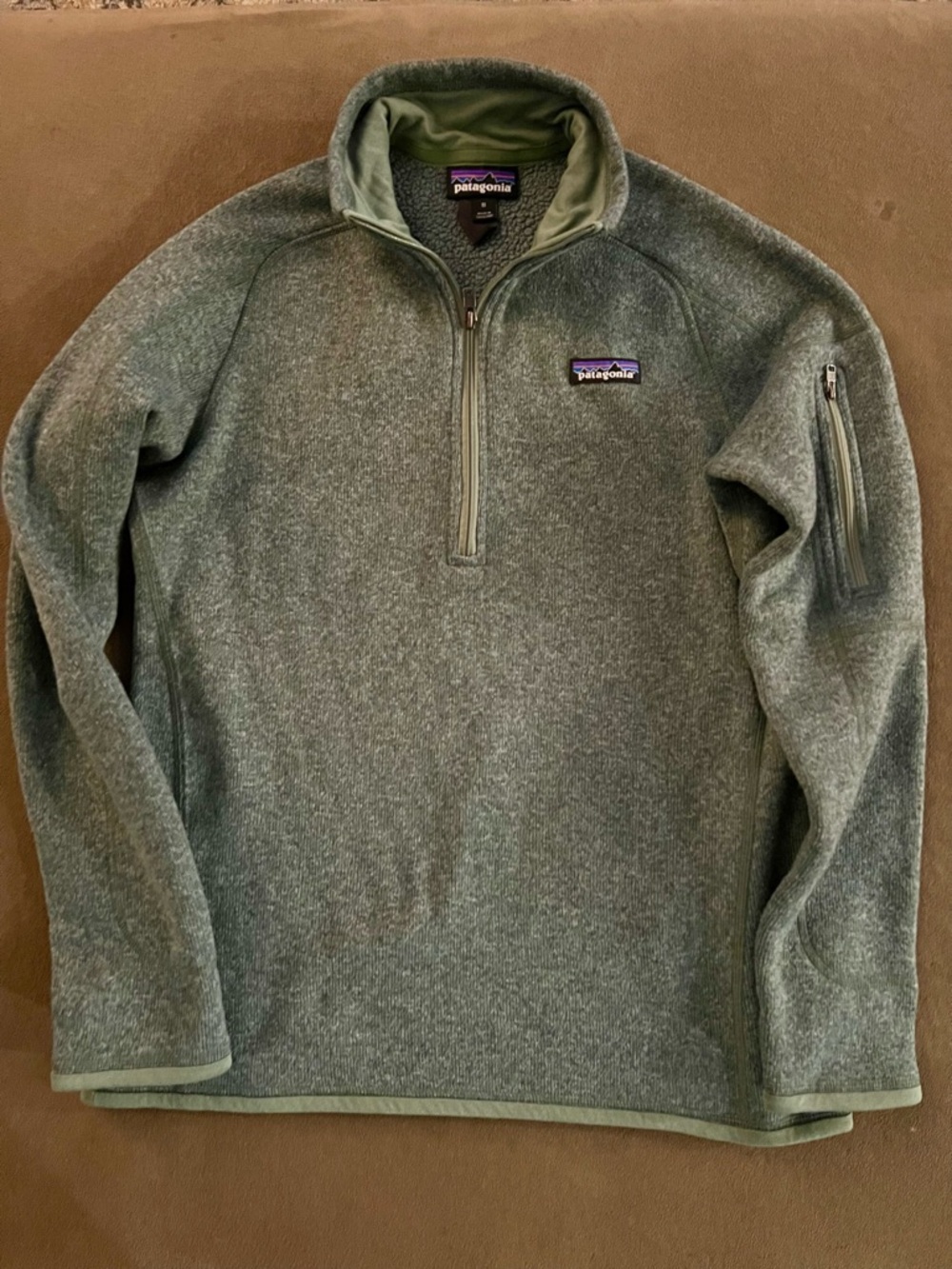 Patagonia Green Women's Quarter-Zip Fleece Pullover